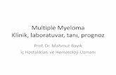 Multiple Myeloma Klinik, laboratuvar, tanı, prognoz