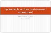 Uprawnienia w Linux (podstawowe i rozszerzone)