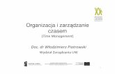 Organizacja i zarz dzanie czasem - Uniwersytet Warszawski