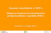 Egzamin ósmoklasisty w 2019 r. Diagnoza kompetencji ...