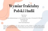 Wymiar fraktalny Polski i Indii