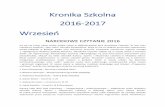 Kronika Szkolna 2016-2017 - Zespół Szkół im ...