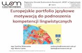 kompetencji lingwistycznych - womczest.edu.pl