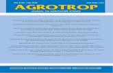 AGROTROP, VOL. 6 NO. 1 (2016)