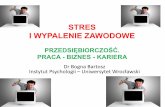 STRES I WYPALENIE ZAWODOWE - Uniwersytet Wrocławski