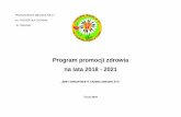 Program promocji zdrowia na lata 2018 - 2021