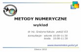 METODY NUMERYCZNE - dydaktyka.polsl.pl