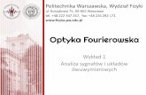 Optyka Fourierowska - if.pw.edu.pl