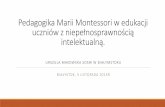 Pedagogika Marii Montessori w edukacji uczniów ...