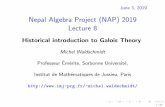 Nepal Algebra Project (NAP) 2019 Lecture 8