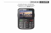 Instrukcja obsługi Telefon komórkowy Maxcom MM721