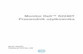 Monitor Dell™ S2240T Przewodnik użytkownika