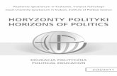 HORYZONTY POLITYKI HORIZONS OF POLITICS