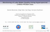 Monitoring of Lake Water Quality Using Hyperspectral CHRIS ...
