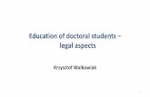 Education of doctoral students legal aspects