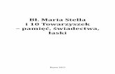 Bł. Maria Stella i 10 Towarzyszek – pamięć, świadectwa, łaski