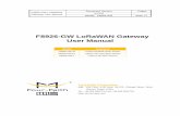F8926-GW LoRaWAN Gateway User Manual