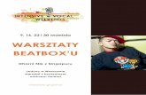 WARSZTATY BEATBOX’U - Warsaw Vocal Studio