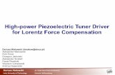 High-power Piezoelectric Tuner Driver for Lorentz Force ...