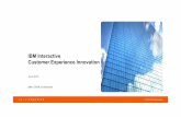 IBM Interactive Customer Experience Innovation