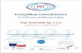 PIT POLISH Certyfikat czlonkostwa Certificate of ...