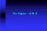 Six Sigma Q & A