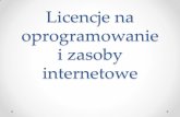 Licencje na oprogramowanie i zasoby internetowe