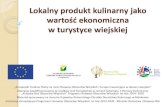 w turystyce wiejskiej - kpodr.pl .zanieczyszczenia, np. naturalne herbatki zio‚owe. ... receptury,