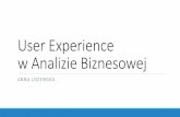 User Experience w Analizie Biznesowej